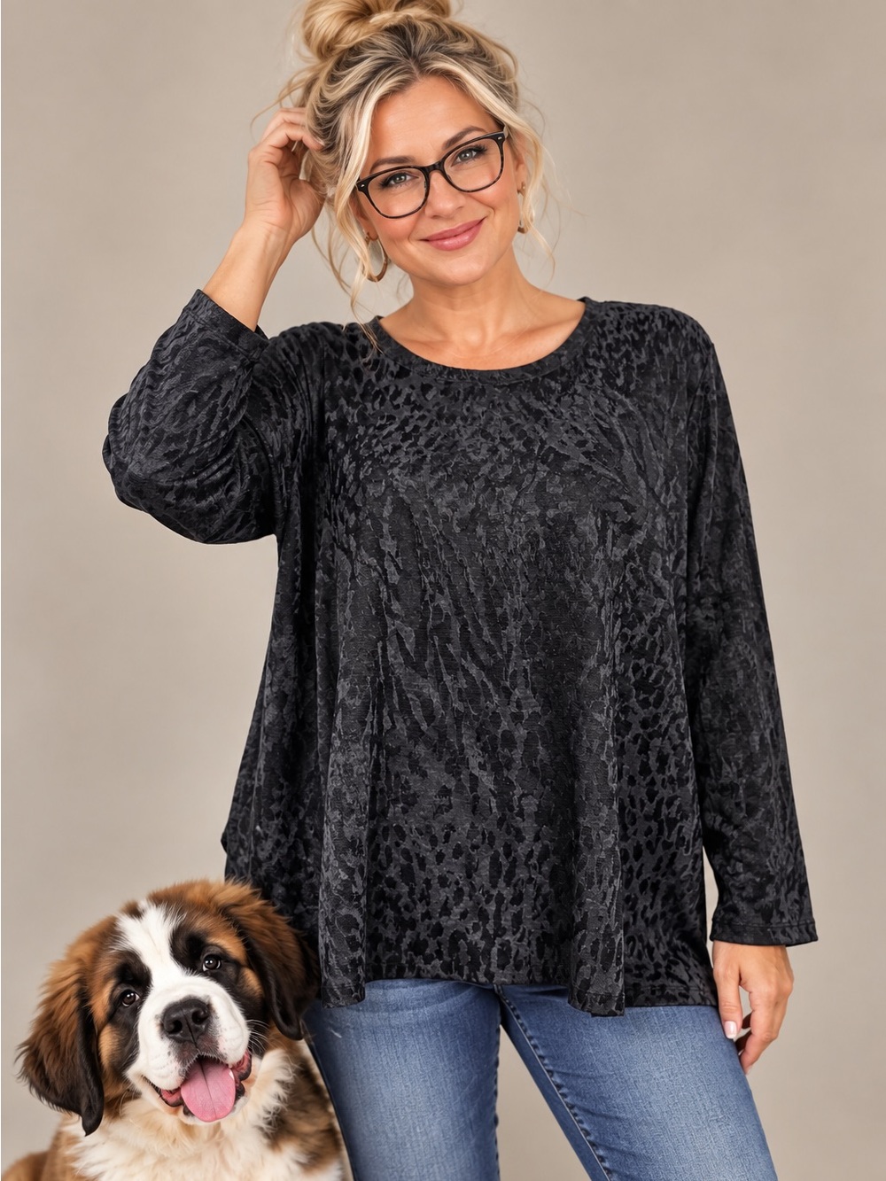 Simply Vera Vera Wang textured top size XL